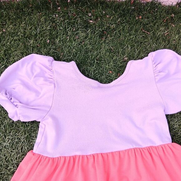 Little girls, Dot Dot Smile girls tier bell sleeve dress - Picture 14 of 15